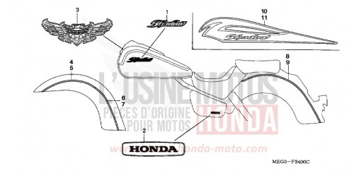 MARQUE/RAYURE VT750C5 de 2005